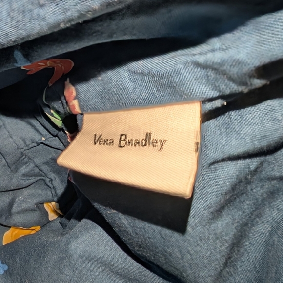 VERA BRADLEY Hadley On-the Go/Satchel Purse/ Microfiber/Shoulder Bag/ Teal Green - Picture 9 of 9